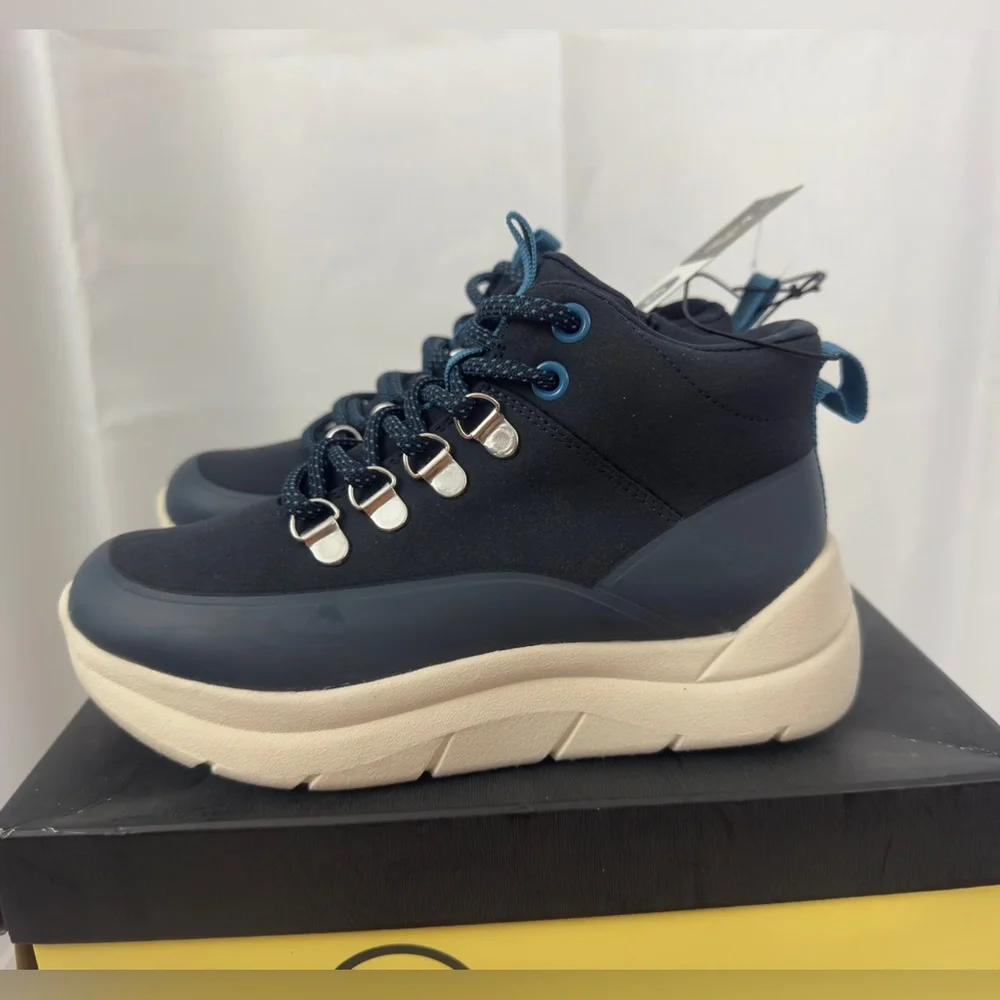 Unisex Kids Easy On & Off Navy & Blue High-Top Sneakers/Boots Little Kids 13 NWT